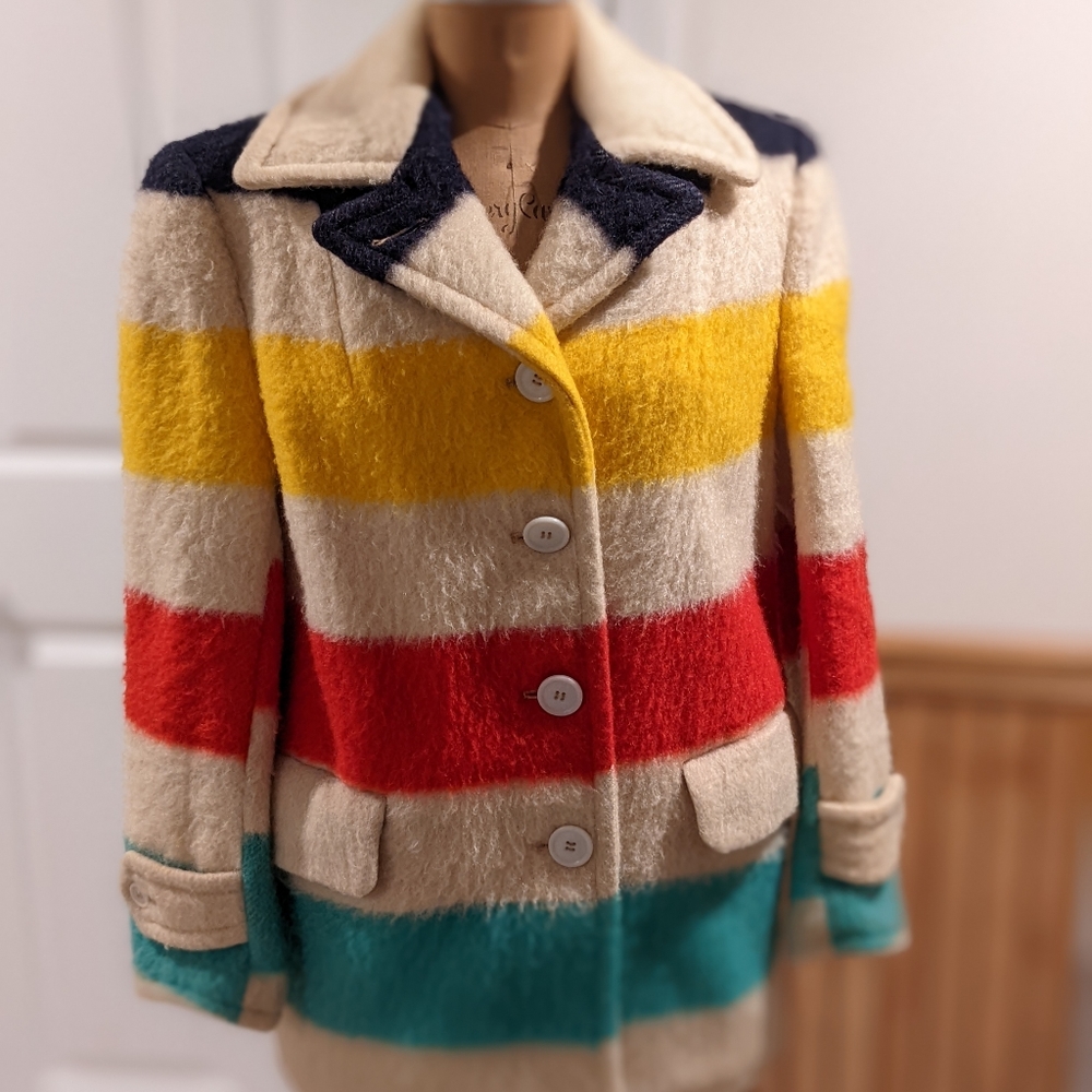 Vintage 1957 Authentic Hudson Bay Wool Jacket. Authentic.